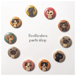 15㎜ ウッドボタン❤︎マーブル猫❤︎20pcs-81
