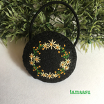 お花の刺繍ヘアゴム✴︎15