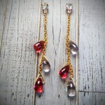 シール（貼る）ピアス　アシンメトリーの雫