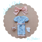Daisy Dress Set 'sax & pink' デイジードレスセット ブライス