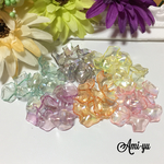 ✴︎花びらのアクリルパーツ オーロラ  MIX✴︎