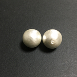 コットンパール片穴14ミリ玉