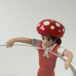 粘土のきのこ ちっちゃなきのこの帽子