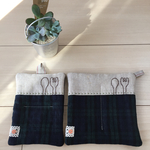 再販♡鍋つかみ&鍋敷きセット☆カーキステッチ