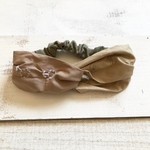 送料無料♬刺繍のクロスヘアバンド（大人サイズ）