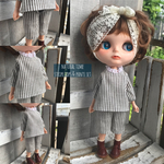 ストラップトップスとパンツのset・ブラウン