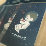 宇宙飛行士のメッセージカード
