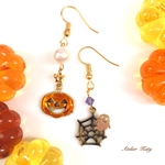 ＊再販＊ハッピーハロウィンピアス／イヤリング