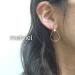 シンプルしずくピアス*イヤリング*ノンホールピアス*