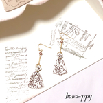 antique ribbon tassel ピアスorイヤリングor樹脂ピアス