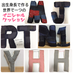 0218miichan様専用 出生身長イニシャルクッション♡