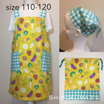 野菜 食べ物 お料理大好き☆子供用エプロン（size 110-120）