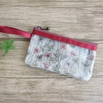 sale アクセサリー　ポーチ 　リバティ　ラミネート　ジョセフィンズガーデン　ピンク