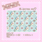 Teddy Ribbon *オリジナルデザインペーパー Antique cat  １０枚セット♡