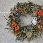 ふくろうの森ハロウィンwreath