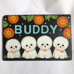 buddy1105様 専用 可愛い ワンちゃんのウェルカムボード 【スレートプレート(大)】 