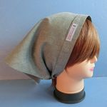 インディゴオックス　ギャザー入りバブーシュカ・三角巾　