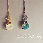 春の便り / オパールのチェーンピアス