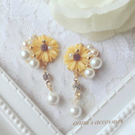 ひまわり yellow ふんわり♡ピアス*イヤリング