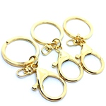 ラウンドカニカンキーホルダー金具(3個)ゴールド 基礎金具 112KI663