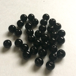 50個 6mm アクリルビーズ ブラック