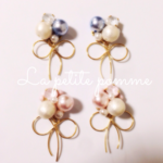 ゆらゆらリボンピアス