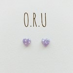 ココロ  プチピアス-Purple-