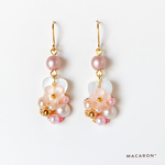 ✿フラワーピアス✧*ハートシェル*✧