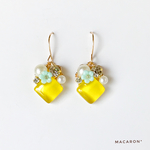  ◇SQUARE GLAS◇お花✿✧*レモンイエロー*