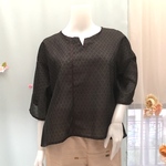 夏用生地のプルオーバー　着物リメイク