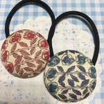 リバティ スリーピングローズ くるみボタン ヘアゴム 38mm×2