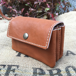 3層の革財布/レザー財布/3miru-キャメル