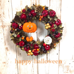   Halloween◇ハロウィンリース◇足長ジャックオランタン  L