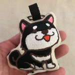 黒柴ワンコのクッションチャーム③
