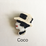coco  ビーズブローチ