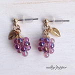 葡萄 フルーティ グレープピアス