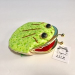 カエル ケロがま口 小サイズ♫草色ケロ♫