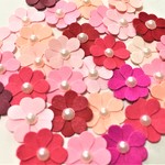 ピンク系50枚セット　パール付き　