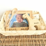 【ベビーギフト】ミニスプーン付き 出産祝い ♡ 名入れギフト