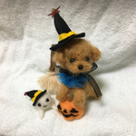 羊毛フェルト ハロウィンぷ〜ちゃん