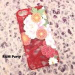阿波和紙(紅華)スマホケース★iPhoneSE/iPhoneXS/iPhoneXR/iPhone8/iPhoneX/iPhoneXSMax/iPhone7Plus/iPhone8Plus