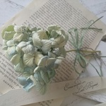 ＊あじさいのドライフラワーとミニラックのセット♡洋書つき♡ナチュラル雑貨＊