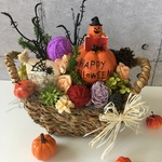 【再販×5】ハロウィンカーニバル…♪　賑やかバスケットアレンジ　