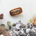 flower mini clip (べっ甲)02
