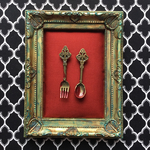 血染のアンティークカトラリーセットのヘアピン（オールド）