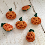 ◆USAボタンセット◆6個◆glitter pumpkins