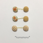 ベビー用くるみボタンヘアゴム