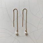 入荷！14kgf 琵琶湖産 琵琶パール シンプルアメリカンピアス 上品なパール 淡水パール バロック