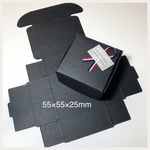 再入荷*ギフトボックス15枚set*55×55×25mm ブラック定形外規定内サイズ*