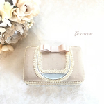 再販⑥ベージュ×ドットモアレ♡ウェットティッシュケース